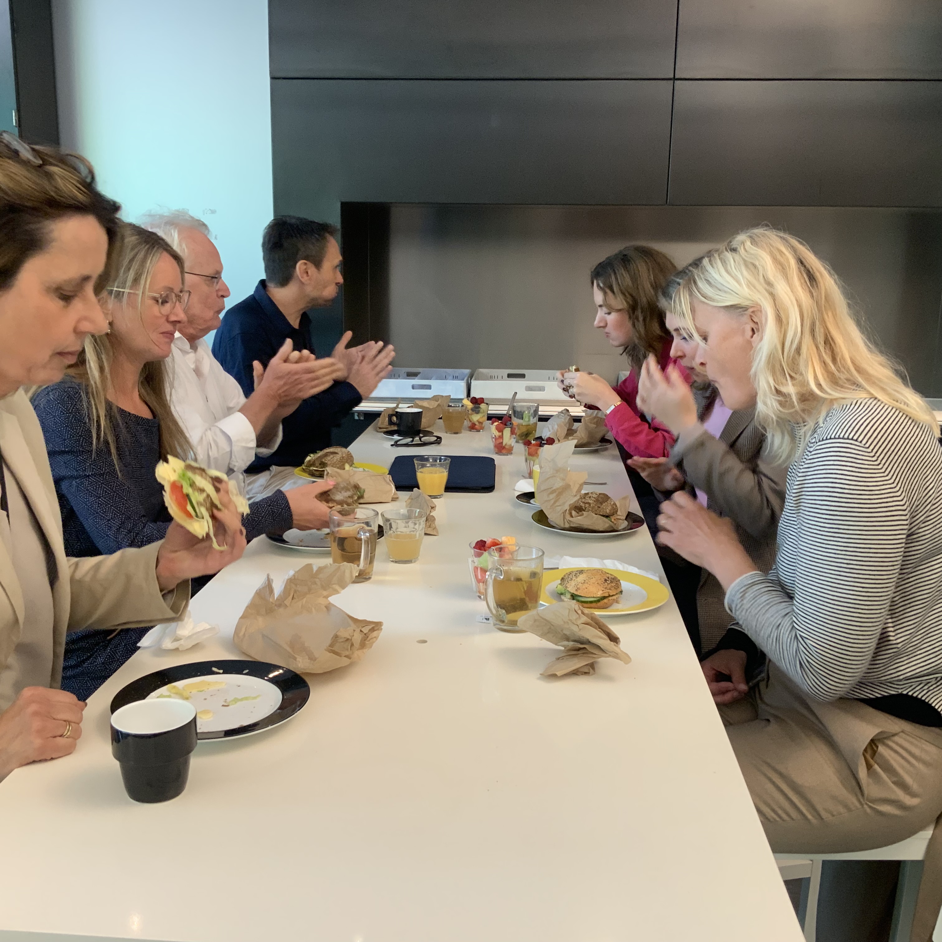 Deelnemers aan de lunch