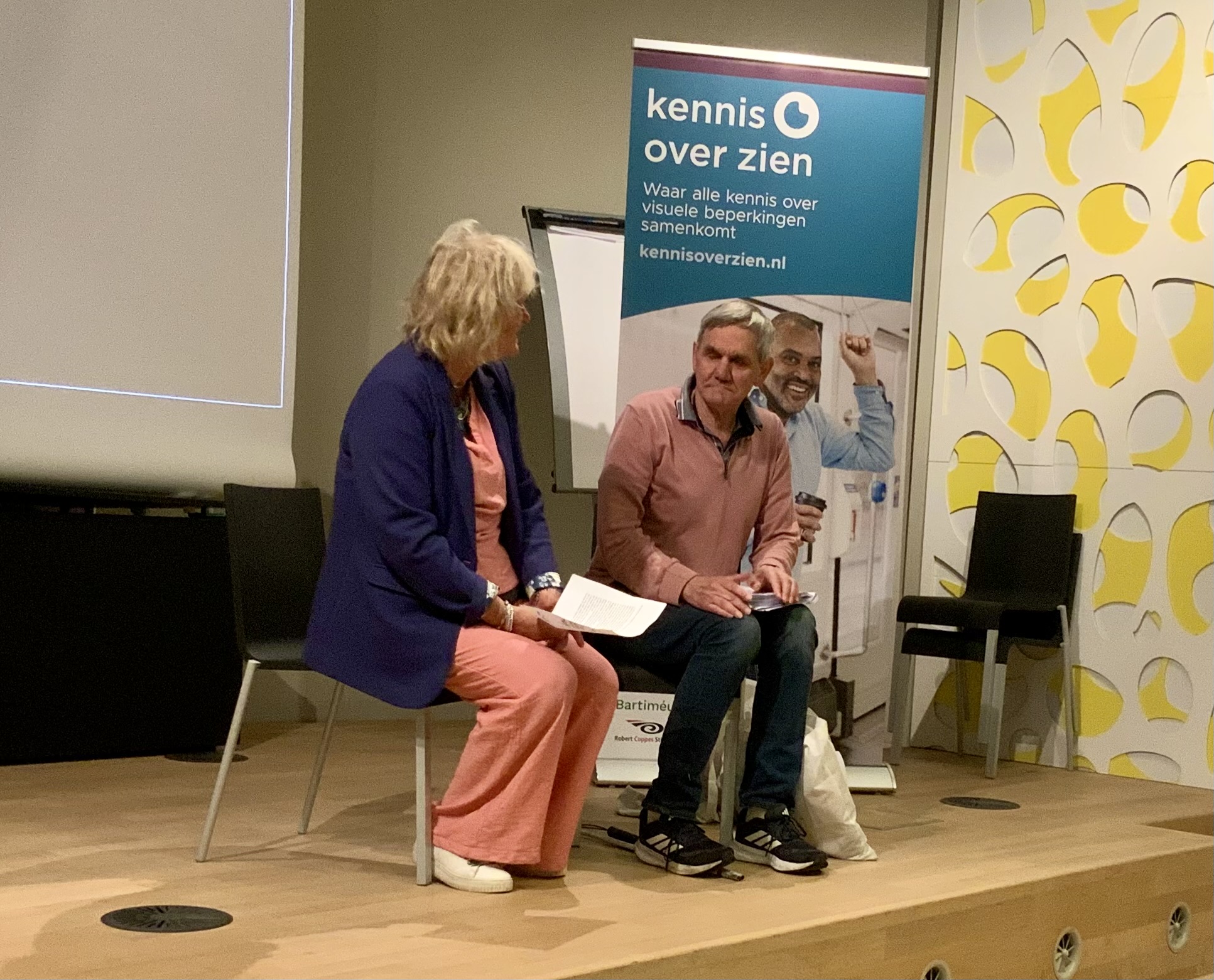 Hanneke en Nico bij de afsluiting