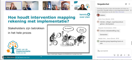 Screenshot uit de workshop Intervention Mapping