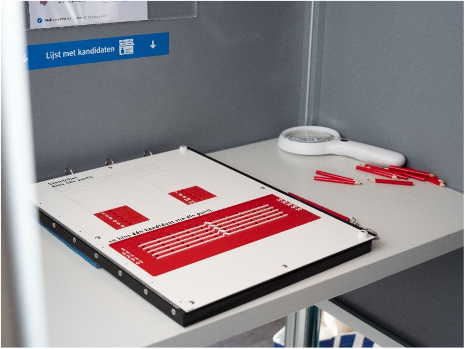 Foto van de nieuwe stemmal