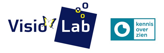 Logo's VisioLab en Kennis Over Zien