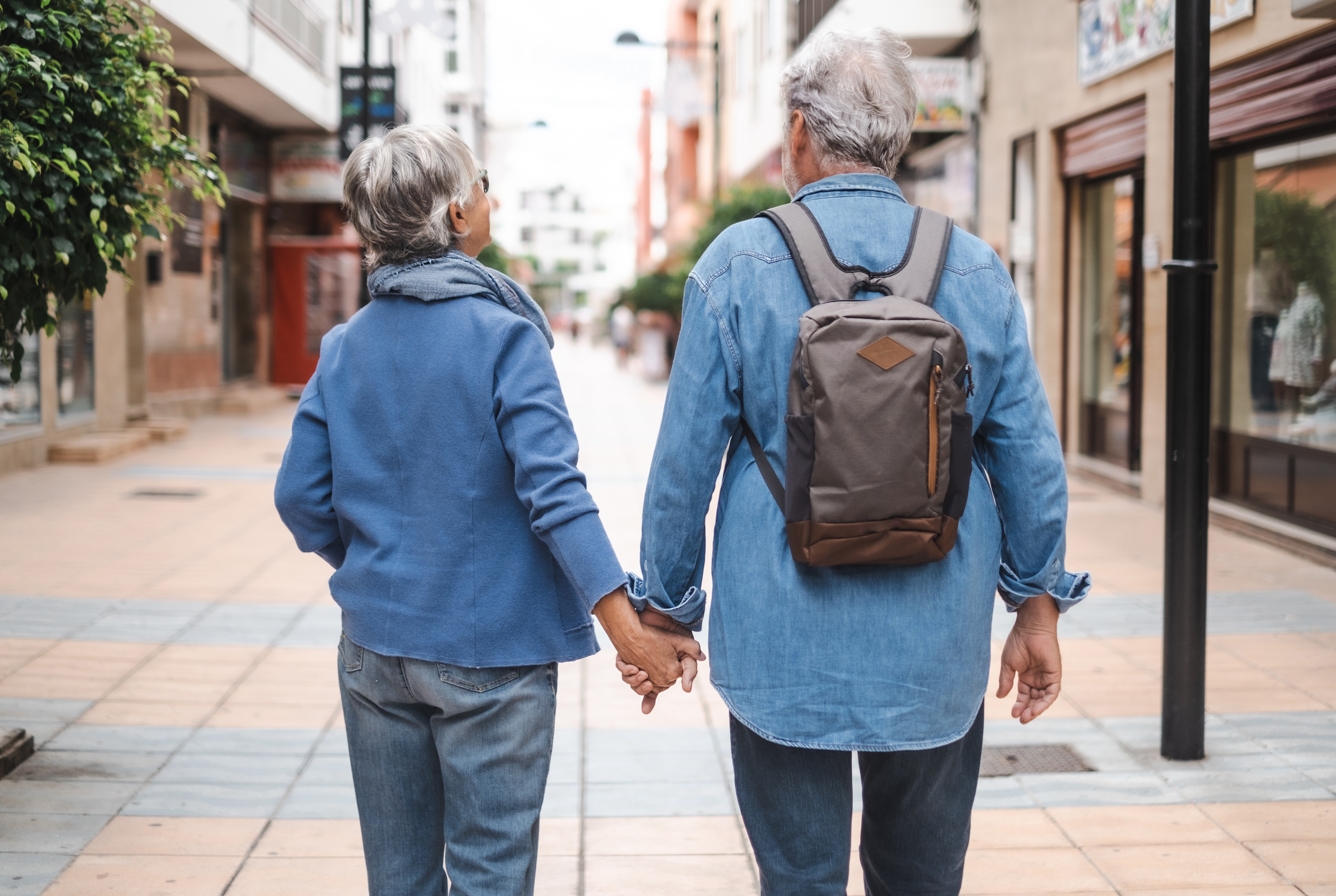 Man en vrouw op pad