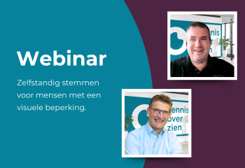 Webinar: zelfstandig stemmen voor mensen met een visuele beperking
