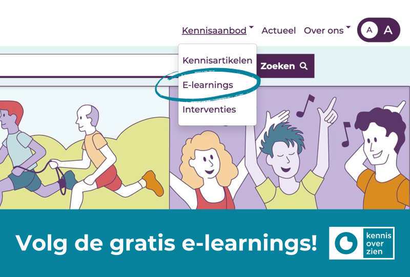 Volg de gratis e-learnings op het Kennis Over Zien platform!