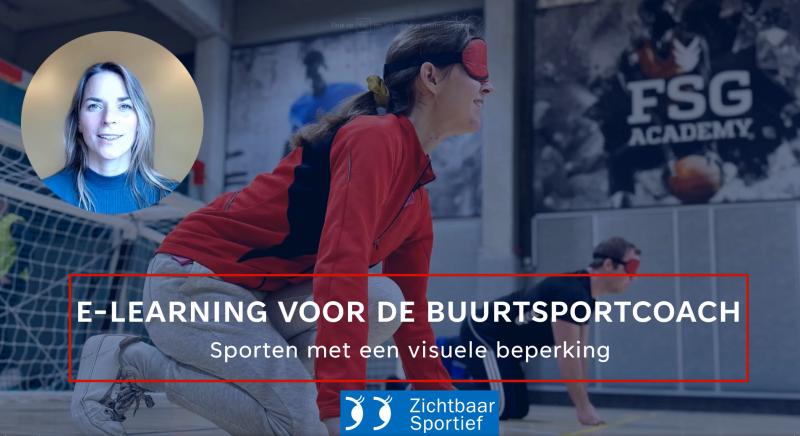 Schermafbeelding van de E-learning van Zichtbaar Sportief